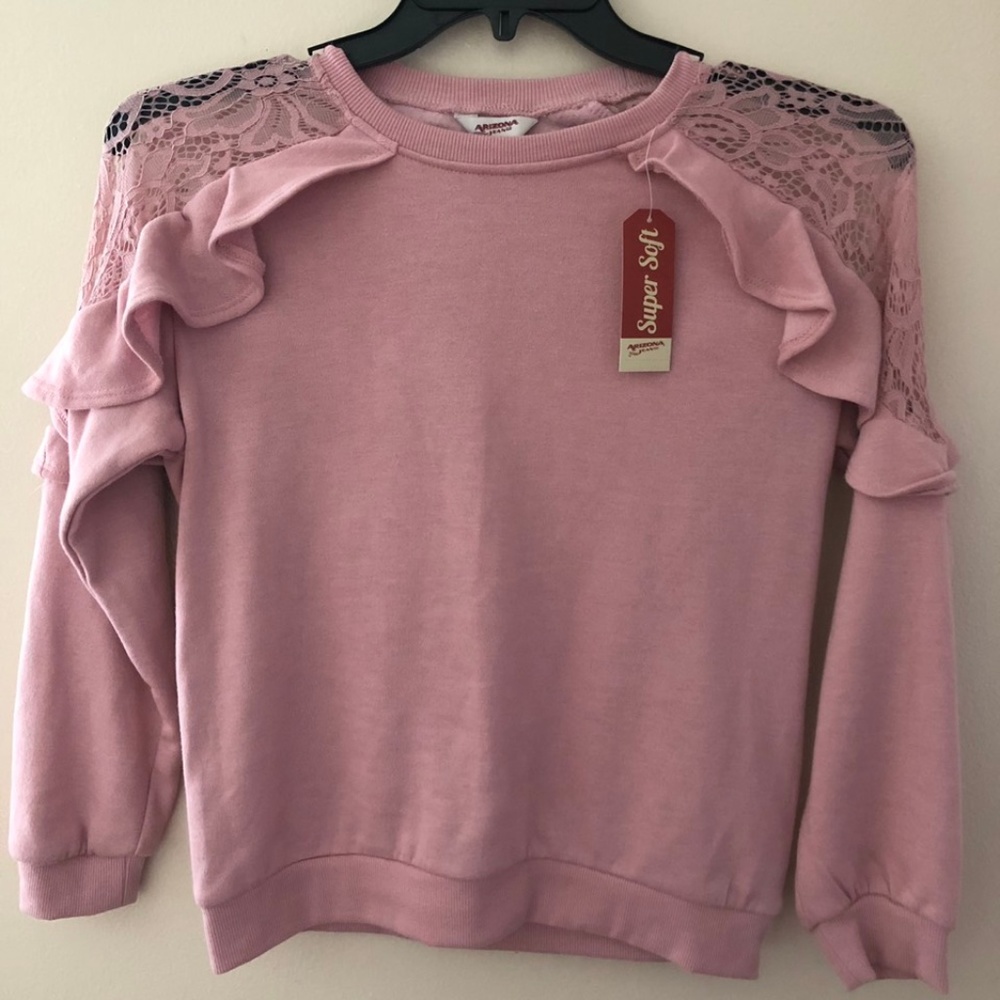 Arizona Ruffle Sweatshirt-Juniors - Picture 3 of 4